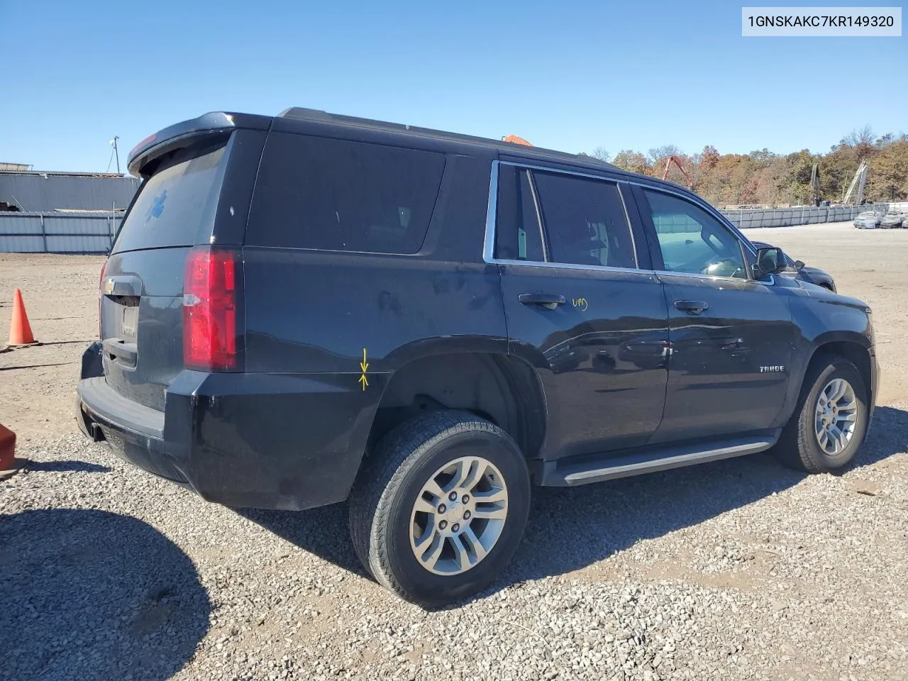 2019 Chevrolet Tahoe K1500 Ls VIN: 1GNSKAKC7KR149320 Lot: 76397174