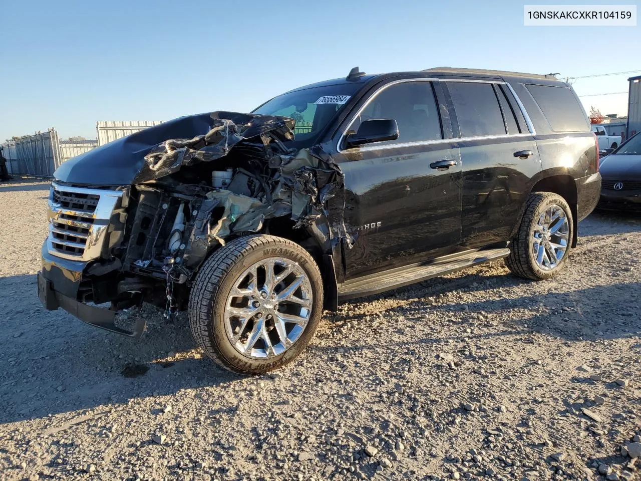 2019 Chevrolet Tahoe K1500 Ls VIN: 1GNSKAKCXKR104159 Lot: 76556984