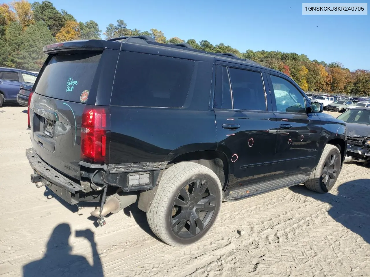 2019 Chevrolet Tahoe K1500 Premier VIN: 1GNSKCKJ8KR240705 Lot: 77064254