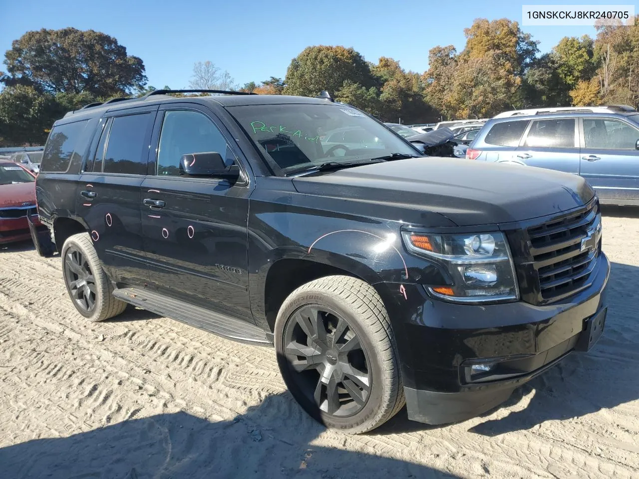 2019 Chevrolet Tahoe K1500 Premier VIN: 1GNSKCKJ8KR240705 Lot: 77064254