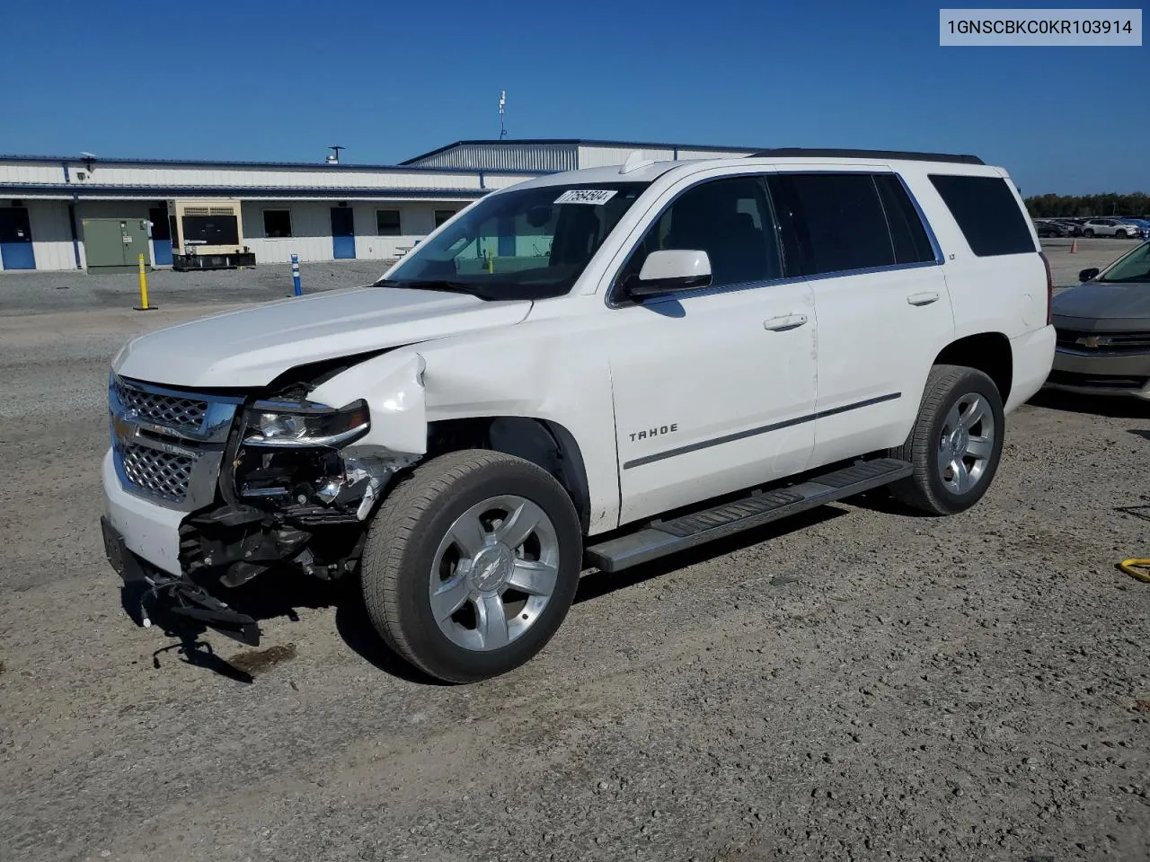 2019 Chevrolet Tahoe C1500 Lt VIN: 1GNSCBKC0KR103914 Lot: 77564504