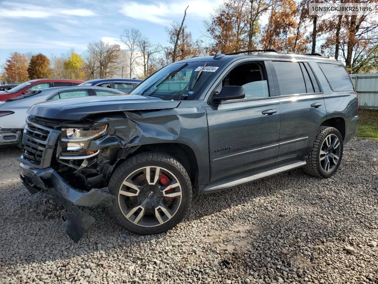 2019 Chevrolet Tahoe K1500 Premier VIN: 1GNSKCKJ8KR251896 Lot: 77634034