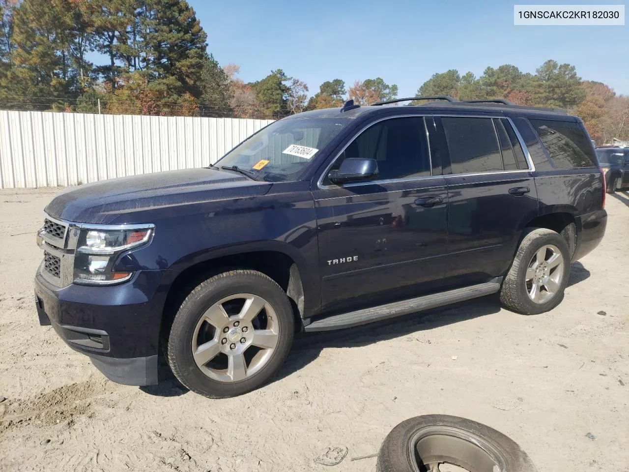 2019 Chevrolet Tahoe C1500 Ls VIN: 1GNSCAKC2KR182030 Lot: 78163604