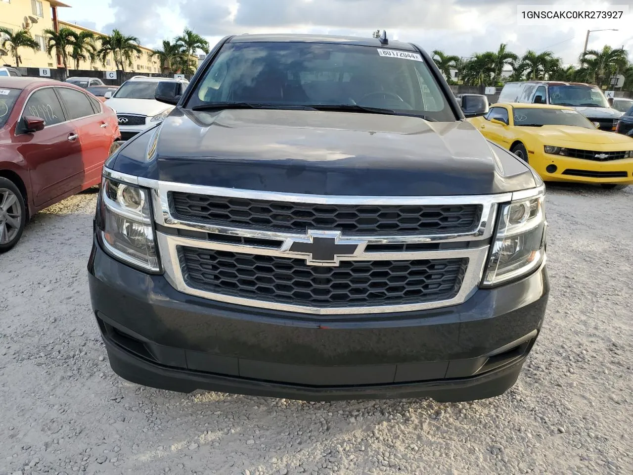 2019 Chevrolet Tahoe C1500 Ls VIN: 1GNSCAKC0KR273927 Lot: 80172044