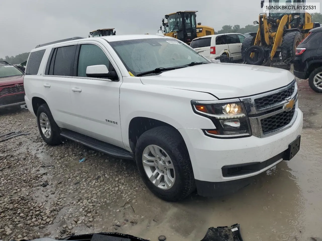 2020 Chevrolet Tahoe K1500 Lt VIN: 1GNSKBKC7LR122531 Lot: 61823194