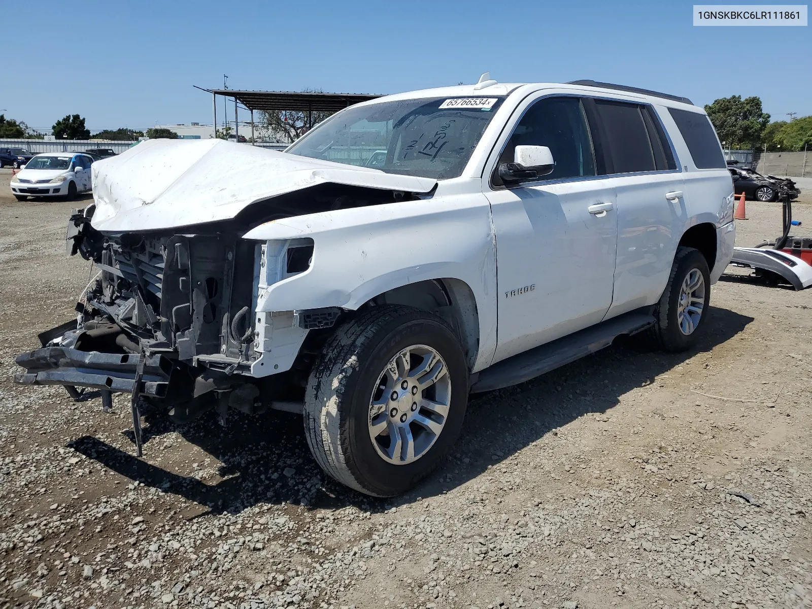 2020 Chevrolet Tahoe K1500 Lt VIN: 1GNSKBKC6LR111861 Lot: 65766534