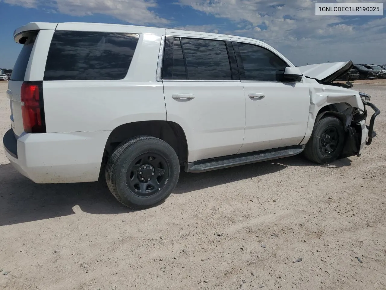 2020 Chevrolet Tahoe Police VIN: 1GNLCDEC1LR190025 Lot: 68536484