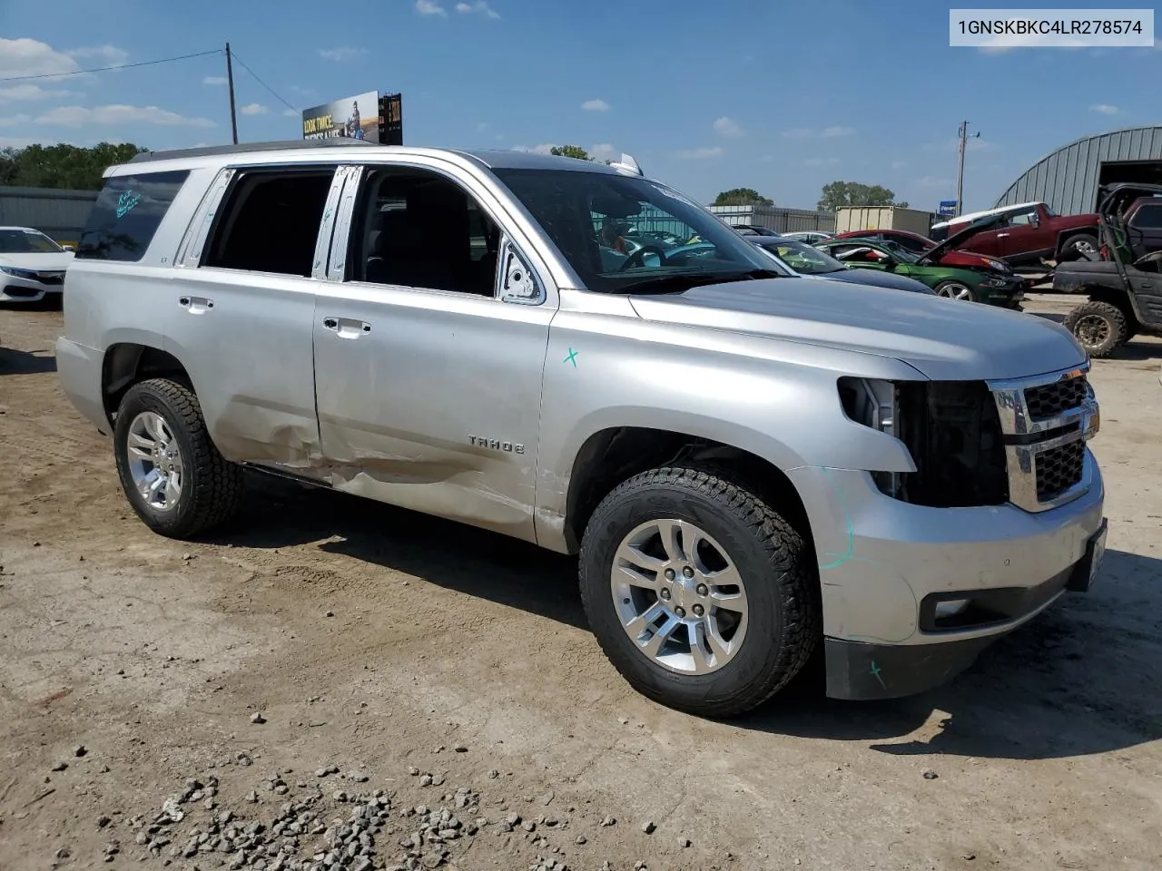 2020 Chevrolet Tahoe K1500 Lt VIN: 1GNSKBKC4LR278574 Lot: 68941934