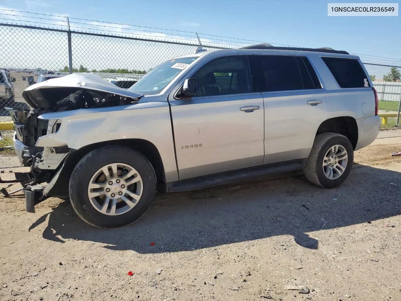 2020 Chevrolet Tahoe C1500 Ls VIN: 1GNSCAEC0LR236549 Lot: 70303484