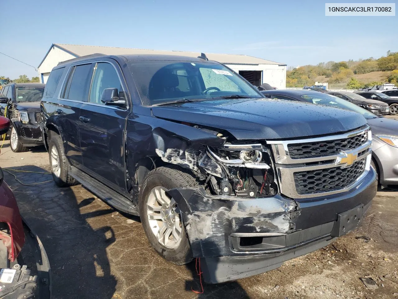 2020 Chevrolet Tahoe C1500 Ls VIN: 1GNSCAKC3LR170082 Lot: 72036534