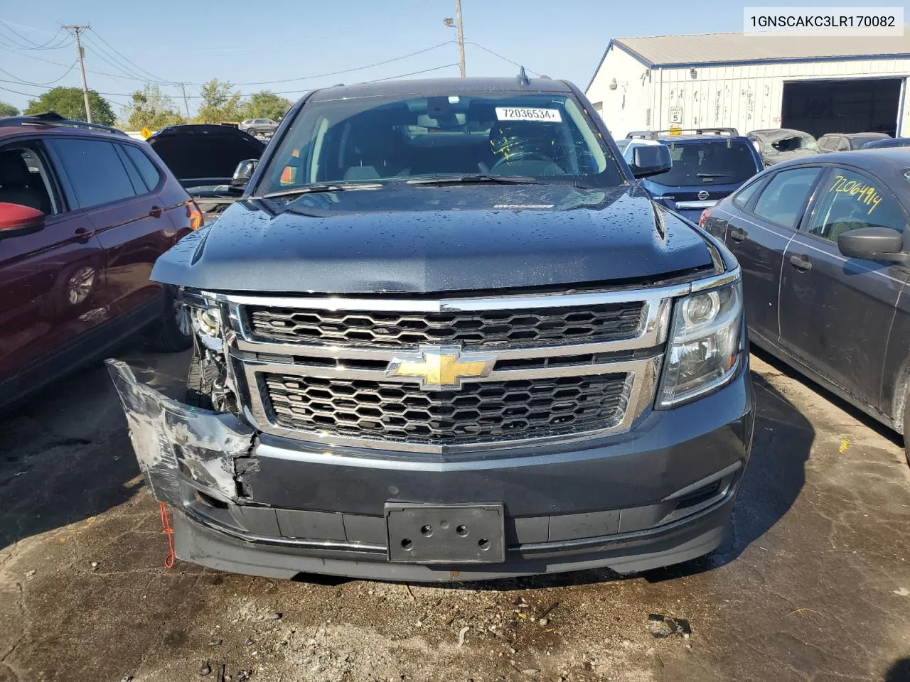 2020 Chevrolet Tahoe C1500 Ls VIN: 1GNSCAKC3LR170082 Lot: 72036534