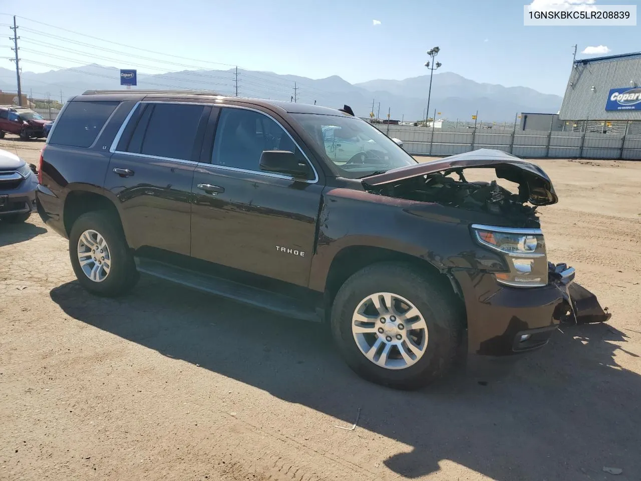 2020 Chevrolet Tahoe K1500 Lt VIN: 1GNSKBKC5LR208839 Lot: 73384074