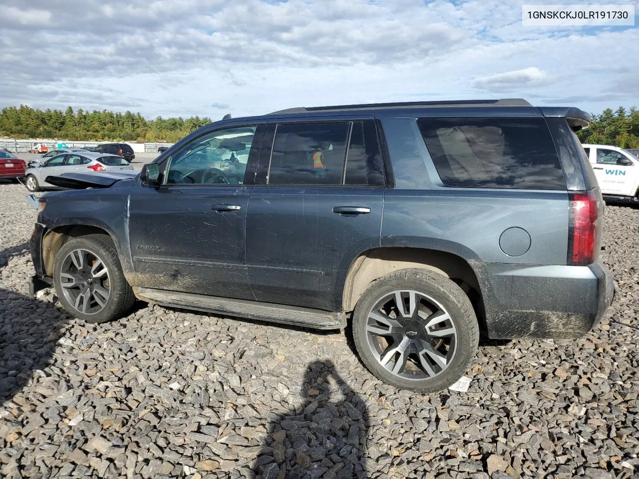 2020 Chevrolet Tahoe K1500 Premier VIN: 1GNSKCKJ0LR191730 Lot: 74115034