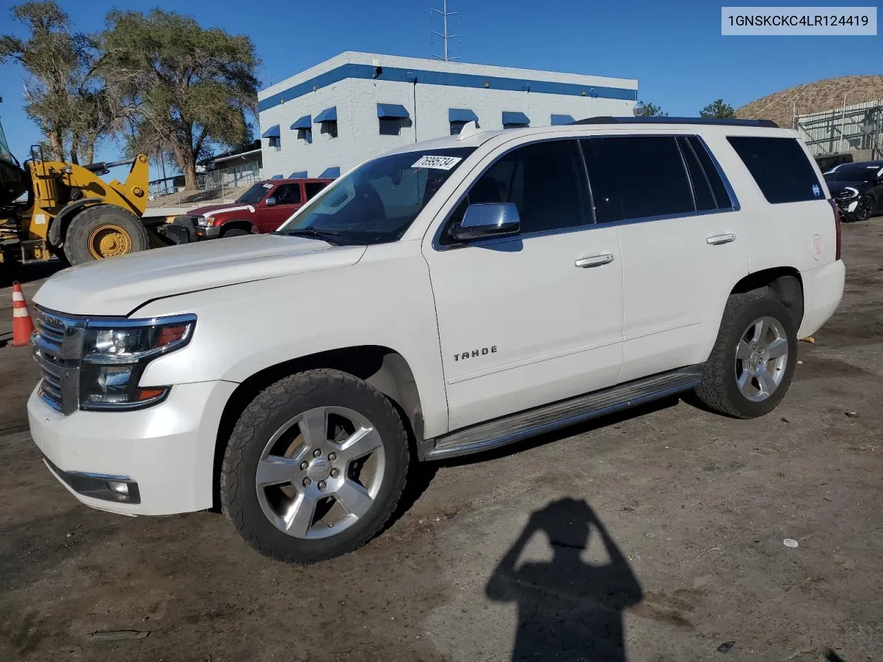 2020 Chevrolet Tahoe K1500 Premier VIN: 1GNSKCKC4LR124419 Lot: 76995734