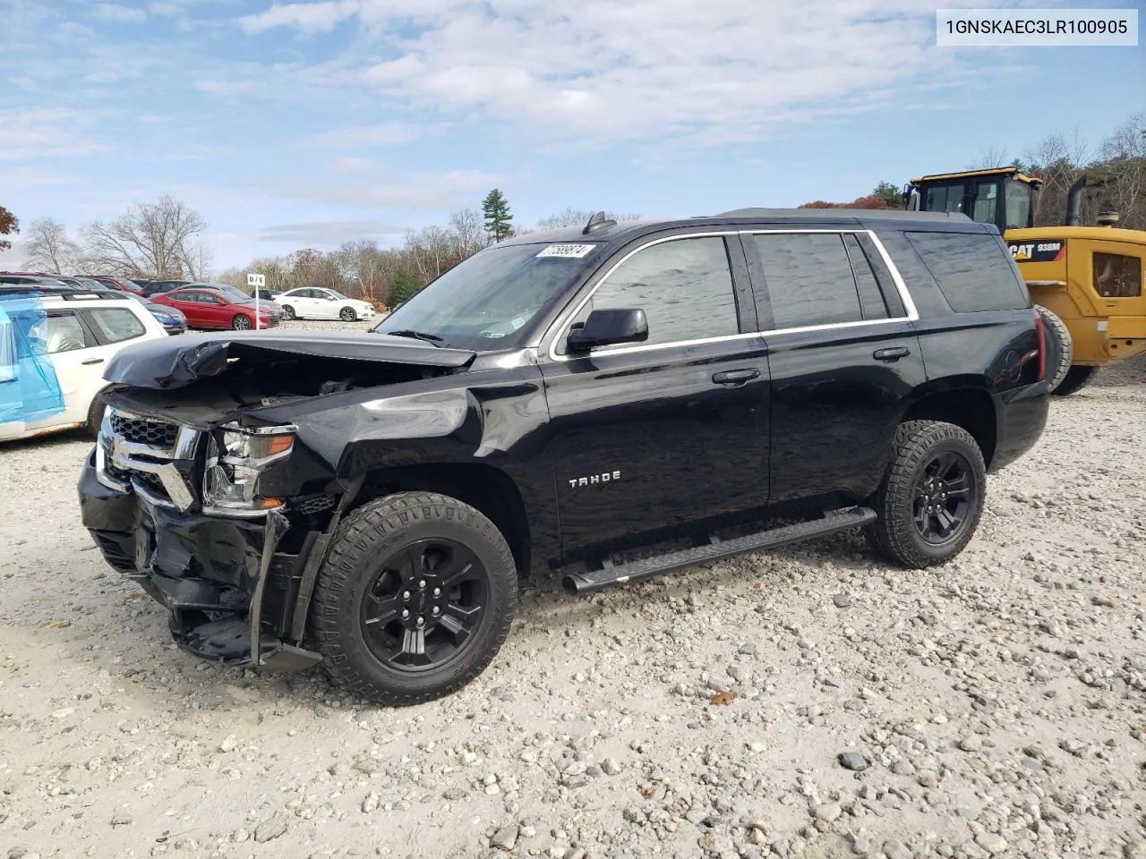 2020 Chevrolet Tahoe K1500 Ls VIN: 1GNSKAEC3LR100905 Lot: 77589874