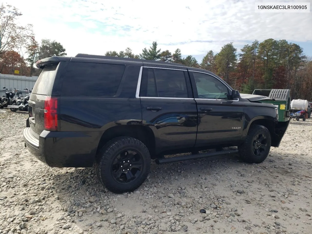 2020 Chevrolet Tahoe K1500 Ls VIN: 1GNSKAEC3LR100905 Lot: 77589874