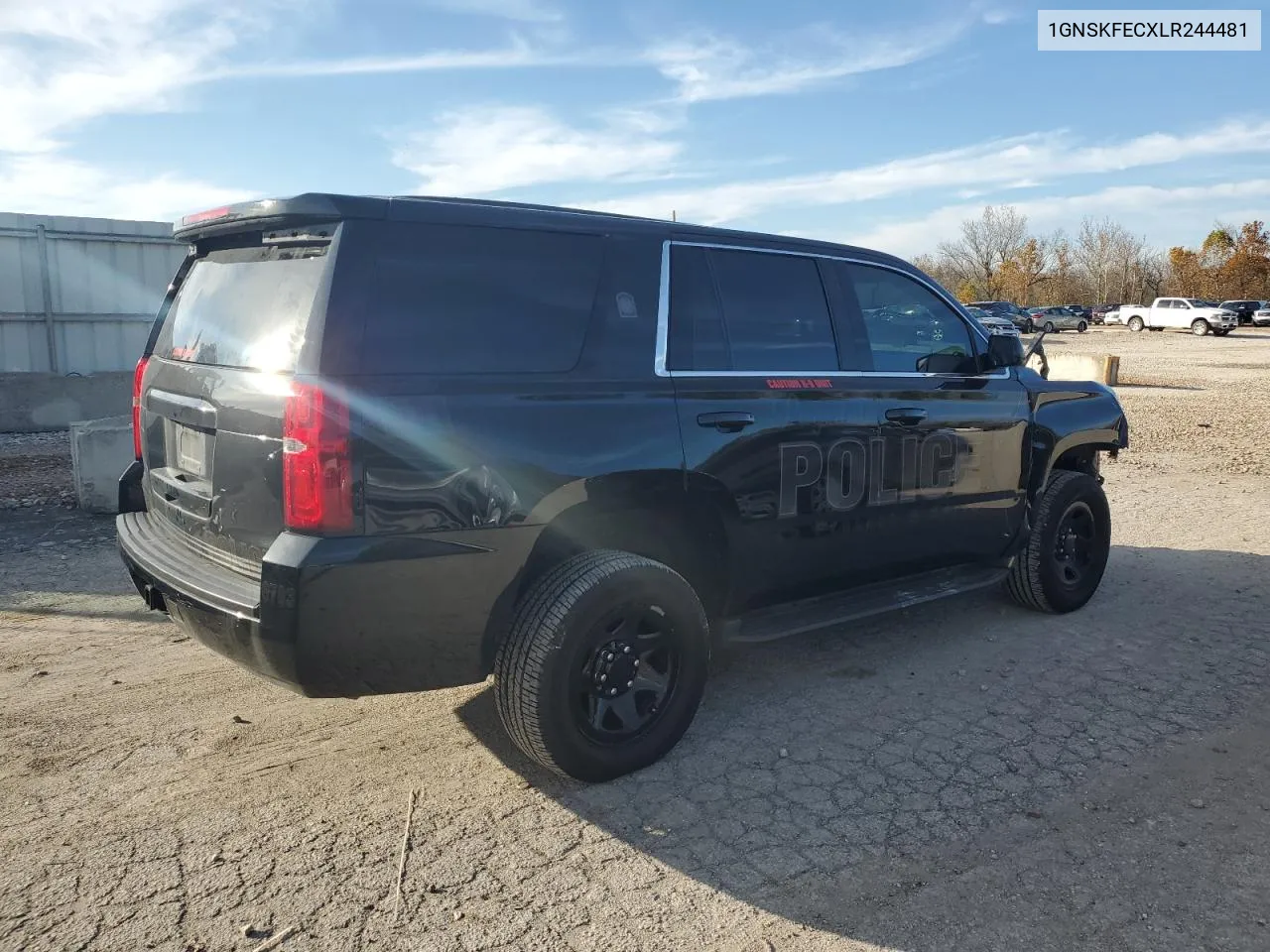 2020 Chevrolet Tahoe Special VIN: 1GNSKFECXLR244481 Lot: 79685324