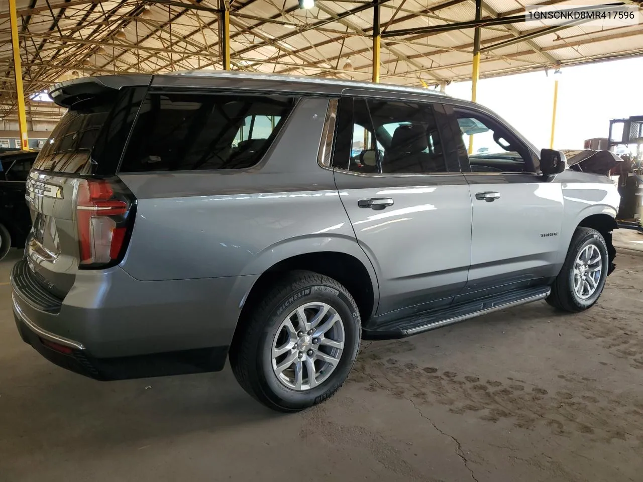 2021 Chevrolet Tahoe C1500 Lt VIN: 1GNSCNKD8MR417596 Lot: 40594704