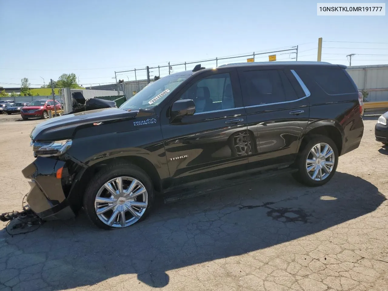 2021 Chevrolet Tahoe K1500 High Country VIN: 1GNSKTKL0MR191777 Lot: 56933194