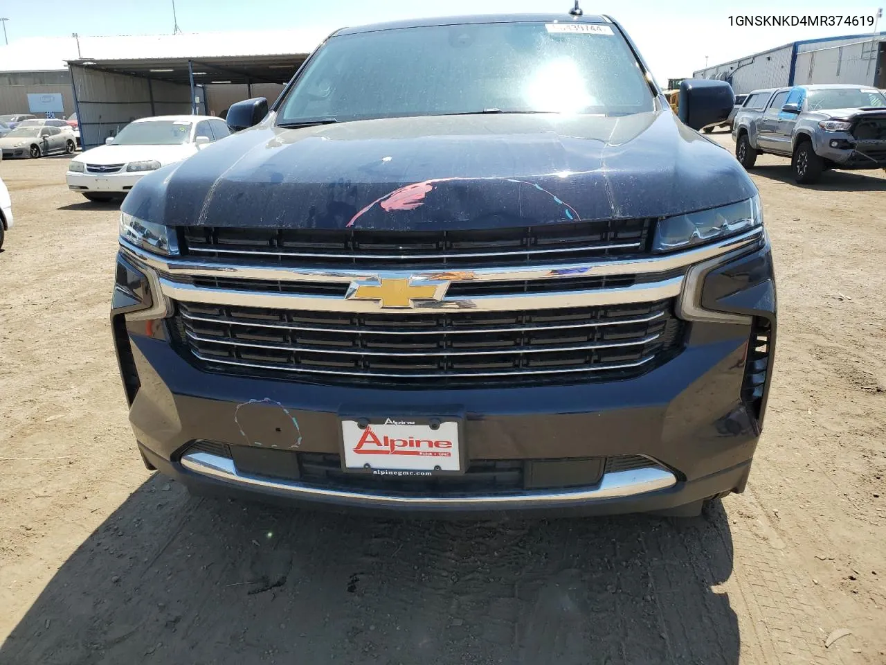 2021 Chevrolet Tahoe K1500 Lt VIN: 1GNSKNKD4MR374619 Lot: 58439744