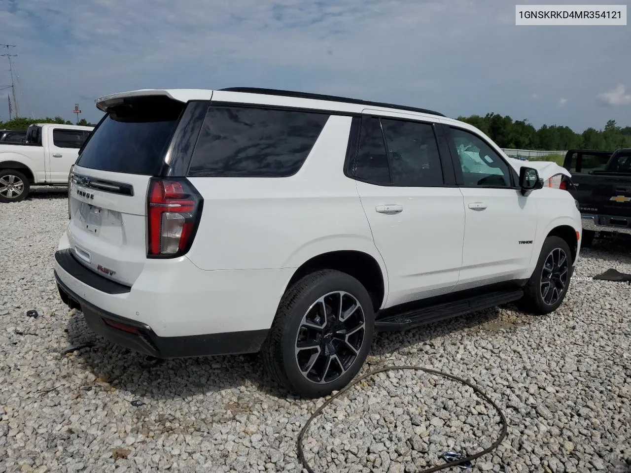 2021 Chevrolet Tahoe K1500 Rst VIN: 1GNSKRKD4MR354121 Lot: 61668704