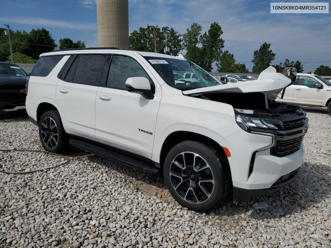 2021 Chevrolet Tahoe K1500 Rst VIN: 1GNSKRKD4MR354121 Lot: 61668704