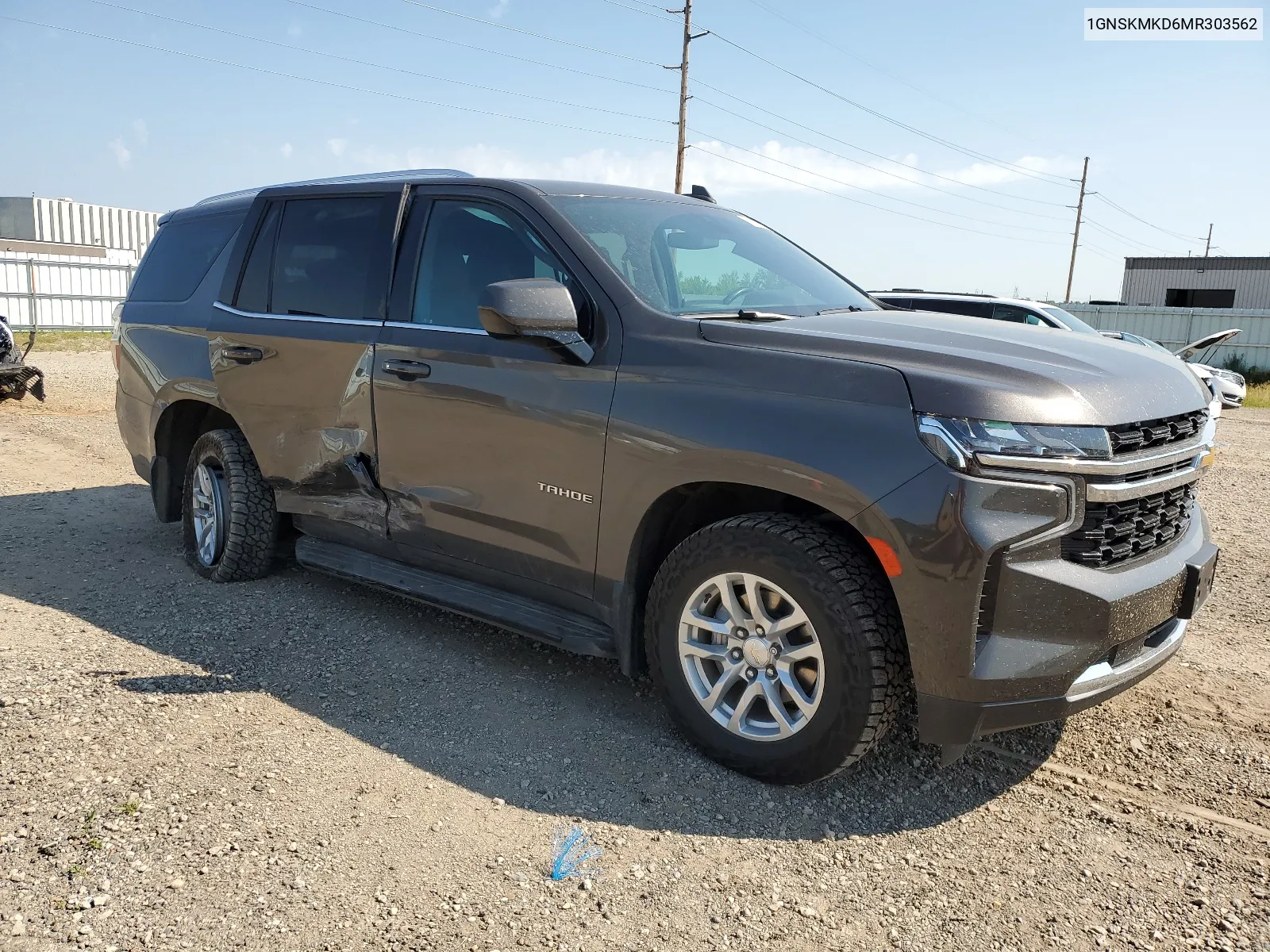 2021 Chevrolet Tahoe K1500 Ls VIN: 1GNSKMKD6MR303562 Lot: 63297284