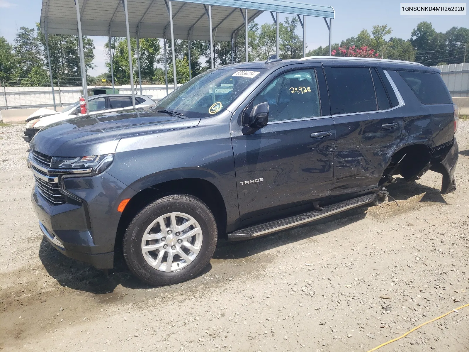 2021 Chevrolet Tahoe C1500 Lt VIN: 1GNSCNKD4MR262920 Lot: 64492064