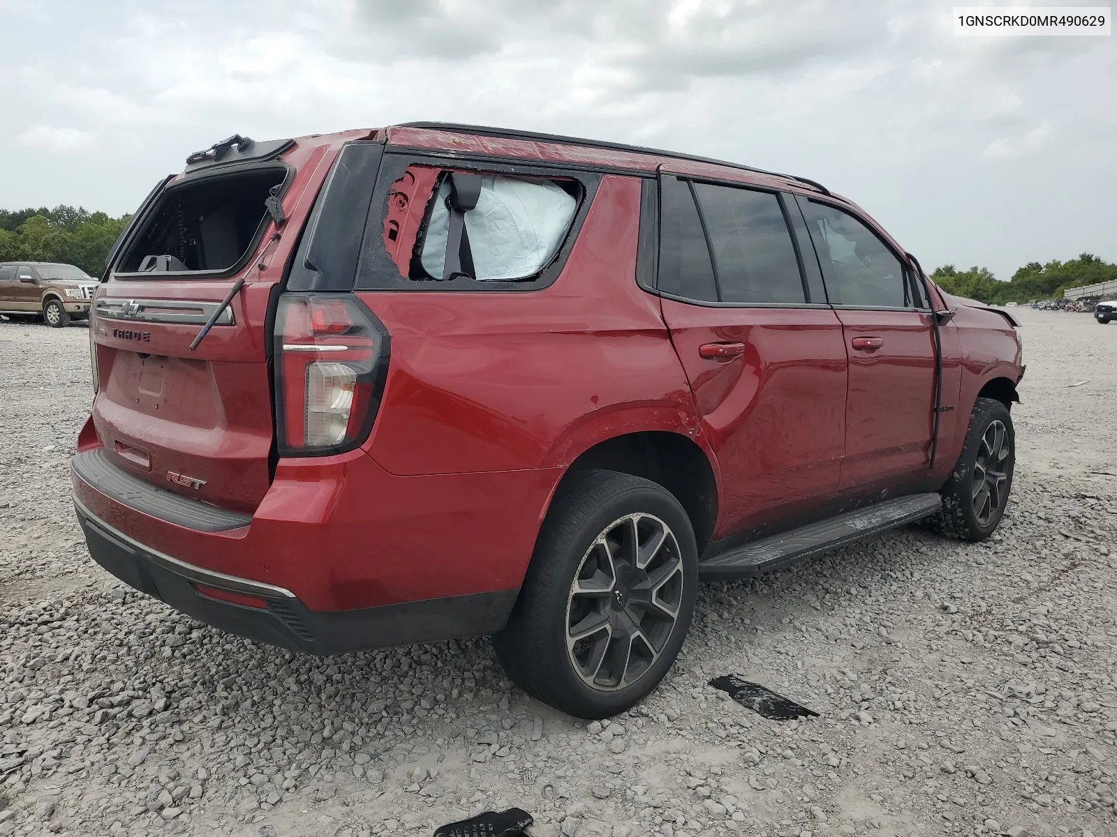 2021 Chevrolet Tahoe C1500 Rst VIN: 1GNSCRKD0MR490629 Lot: 65772624