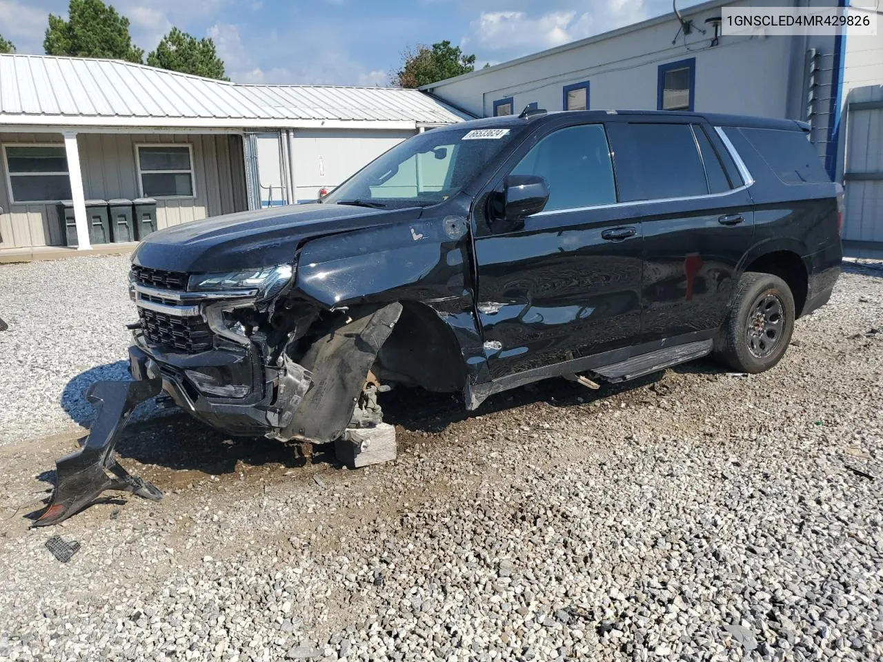 2021 Chevrolet Tahoe C1500 VIN: 1GNSCLED4MR429826 Lot: 66533624