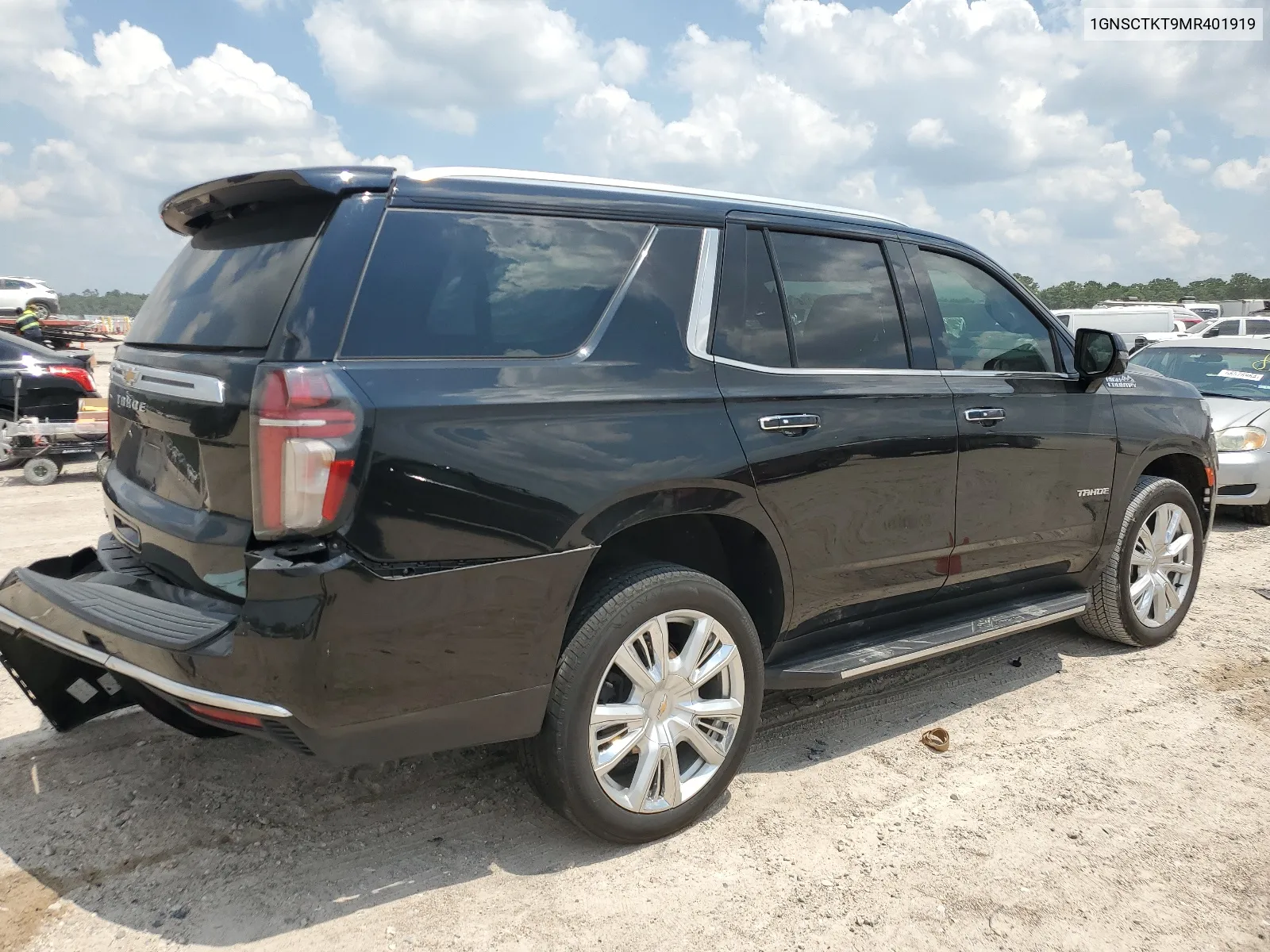 2021 Chevrolet Tahoe C1500 High Country VIN: 1GNSCTKT9MR401919 Lot: 66669384