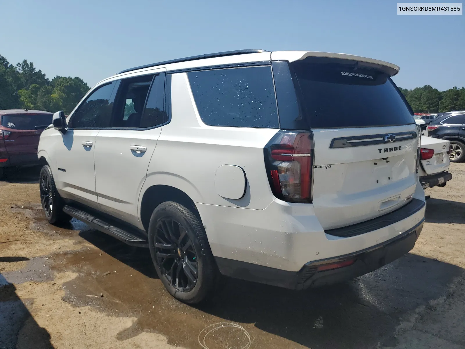 2021 Chevrolet Tahoe C1500 Rst VIN: 1GNSCRKD8MR431585 Lot: 40782048