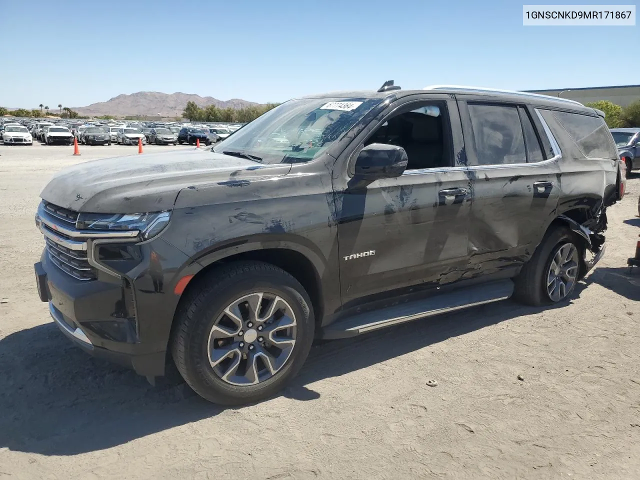 2021 Chevrolet Tahoe C1500 Lt VIN: 1GNSCNKD9MR171867 Lot: 67774364