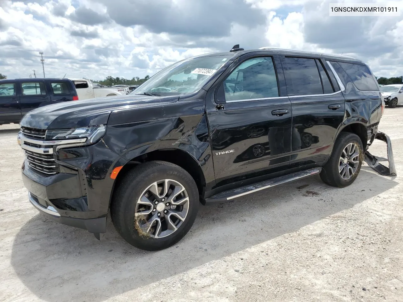 2021 Chevrolet Tahoe C1500 Lt VIN: 1GNSCNKDXMR101911 Lot: 71072394