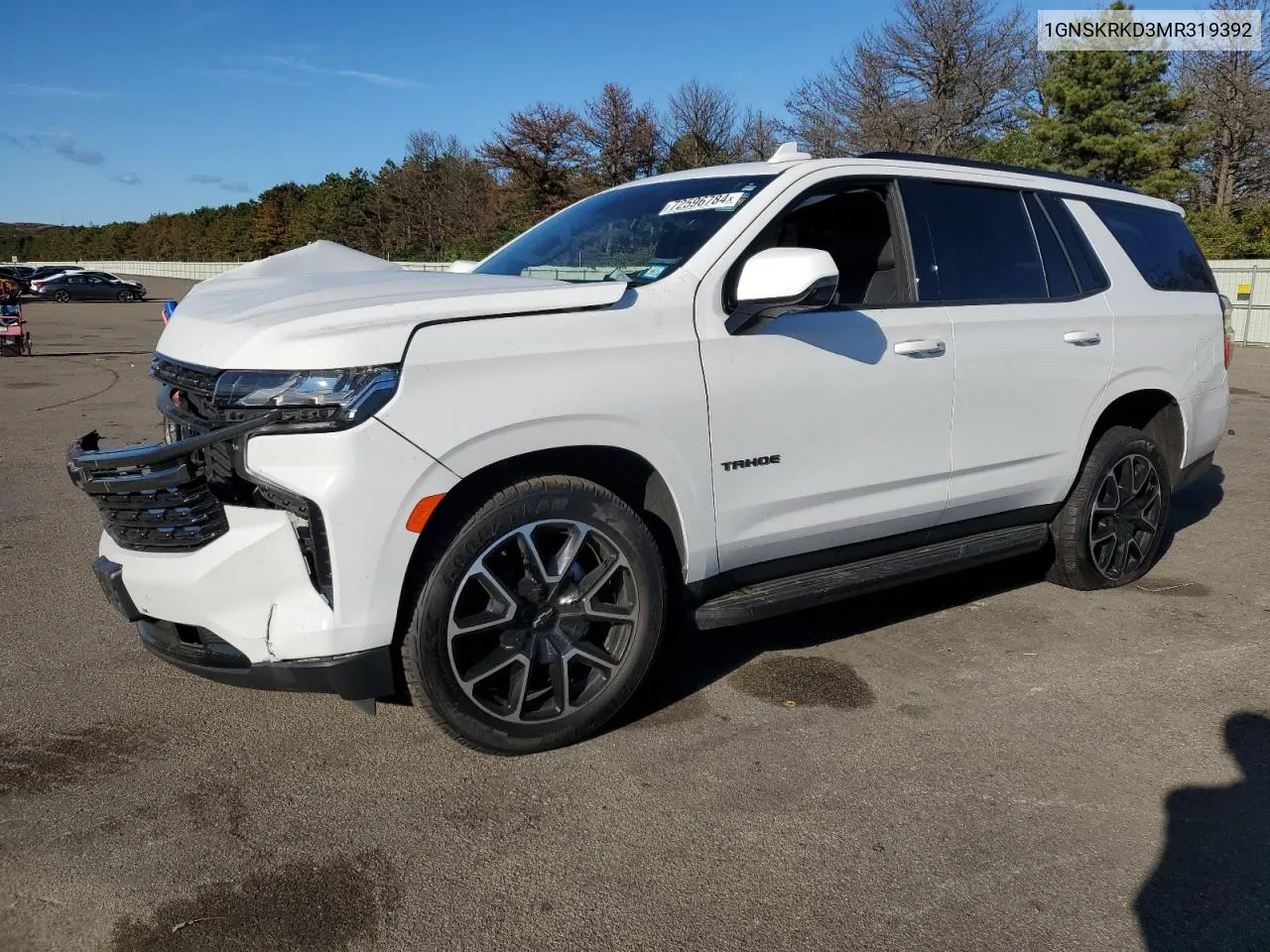 2021 Chevrolet Tahoe K1500 Rst VIN: 1GNSKRKD3MR319392 Lot: 72596784