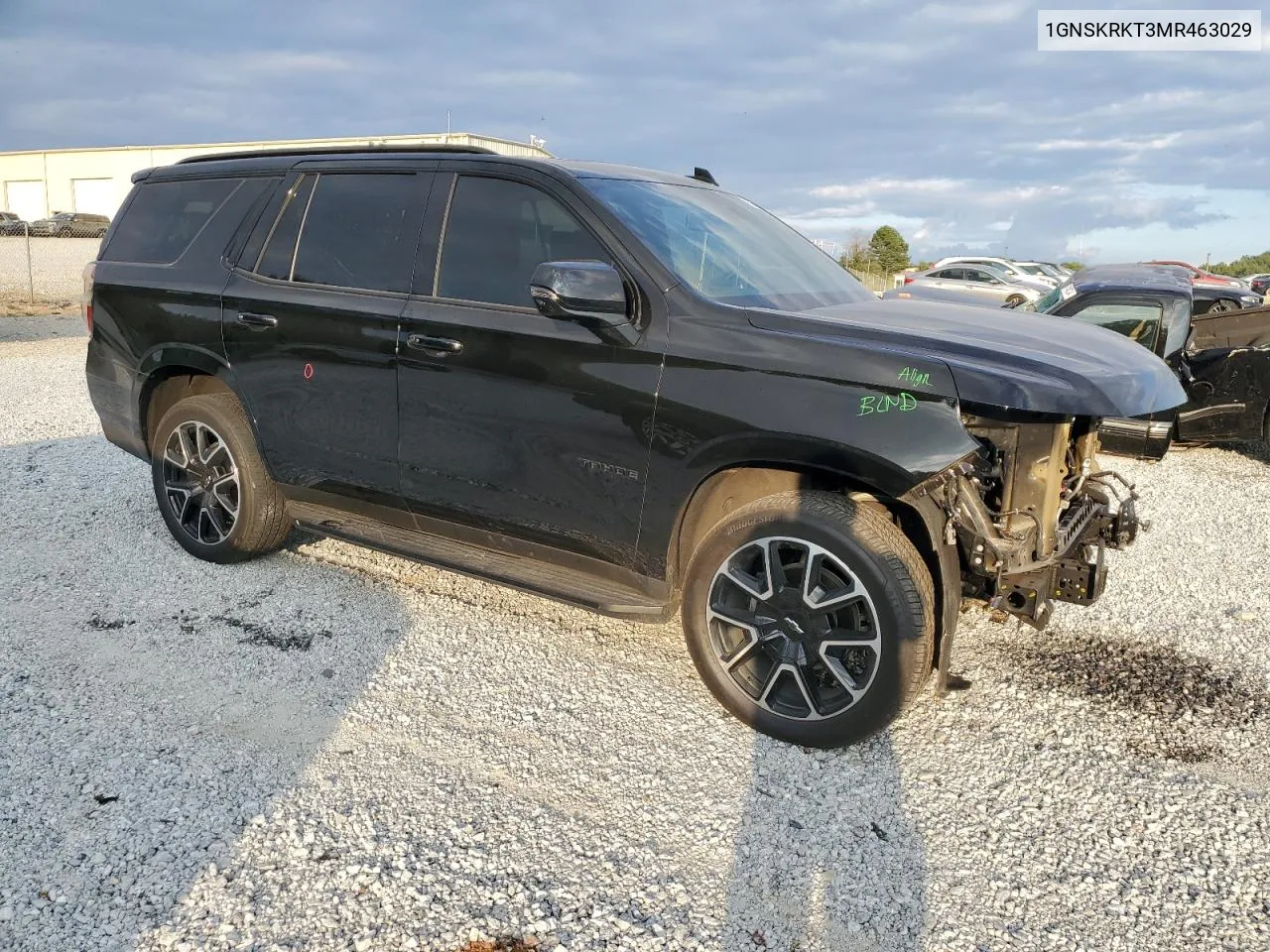 2021 Chevrolet Tahoe K1500 Rst VIN: 1GNSKRKT3MR463029 Lot: 73021574