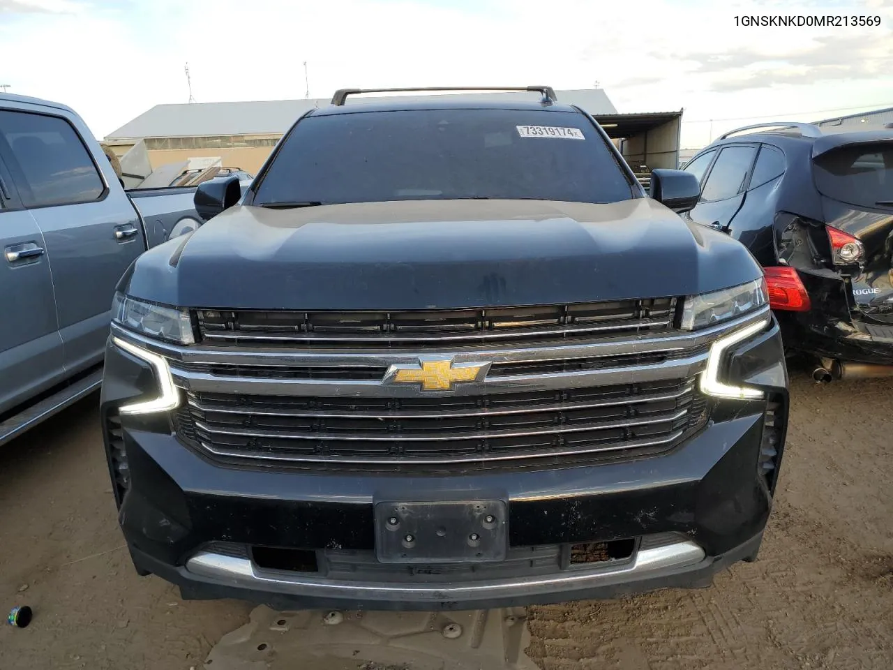 2021 Chevrolet Tahoe K1500 Lt VIN: 1GNSKNKD0MR213569 Lot: 73319174