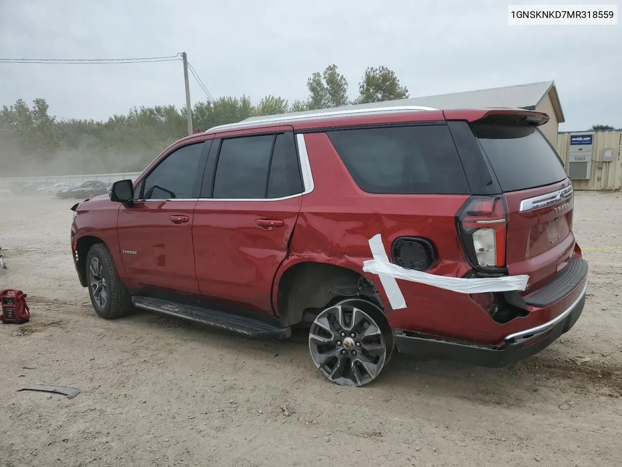 2021 Chevrolet Tahoe K1500 Lt VIN: 1GNSKNKD7MR318559 Lot: 73346394