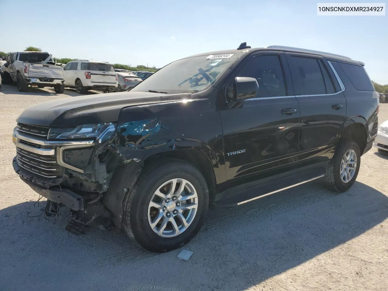 2021 Chevrolet Tahoe C1500 Lt VIN: 1GNSCNKDXMR234927 Lot: 73890244