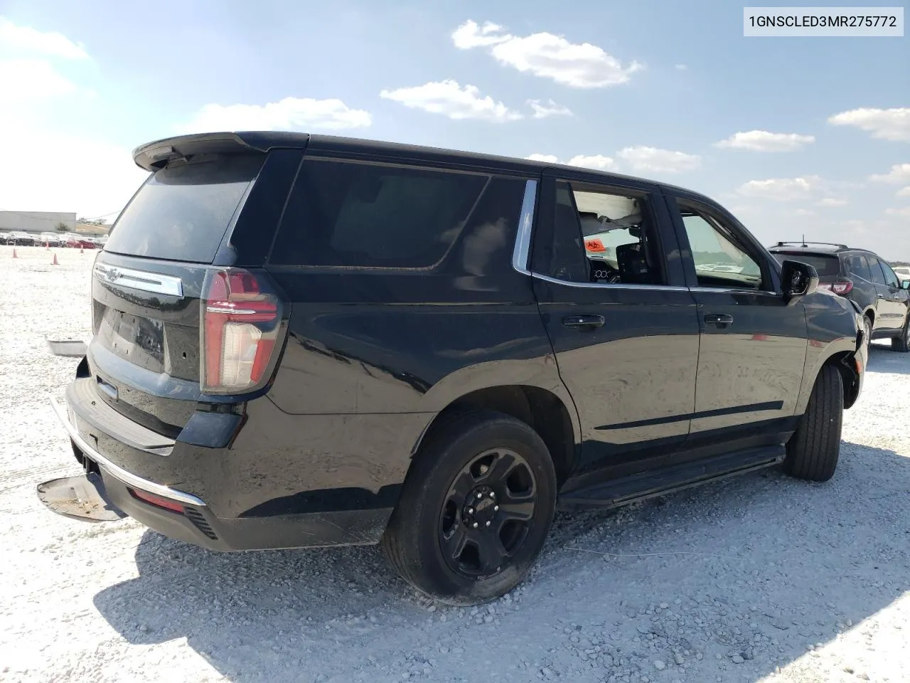 2021 Chevrolet Tahoe C1500 VIN: 1GNSCLED3MR275772 Lot: 75047104