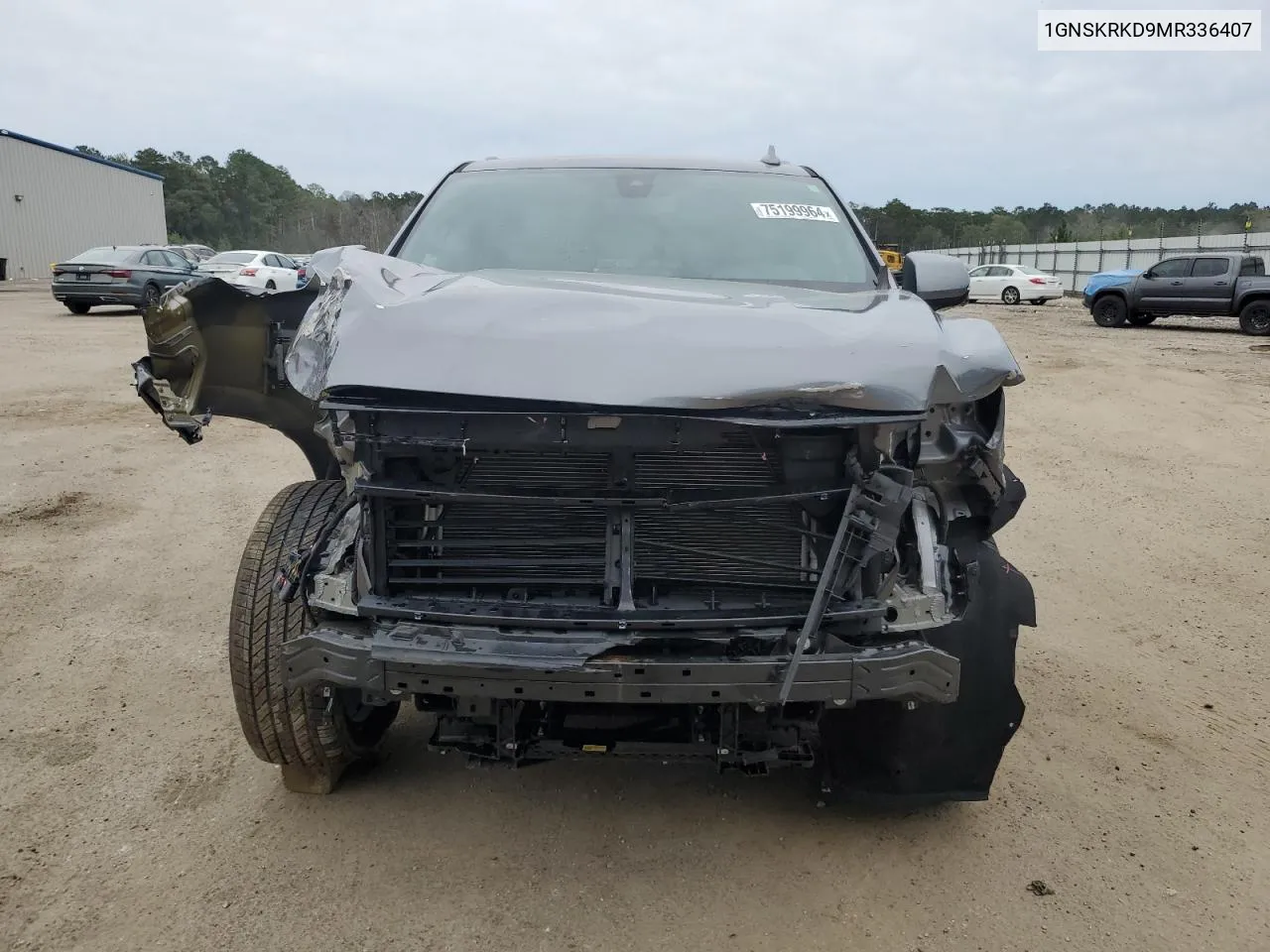 2021 Chevrolet Tahoe K1500 Rst VIN: 1GNSKRKD9MR336407 Lot: 75199964