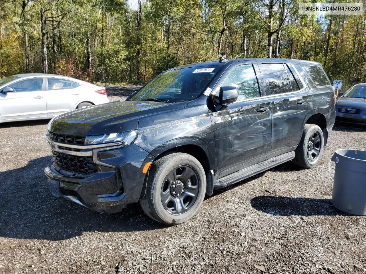 2021 Chevrolet Tahoe K1500 VIN: 1GNSKLED4MR476230 Lot: 75313974