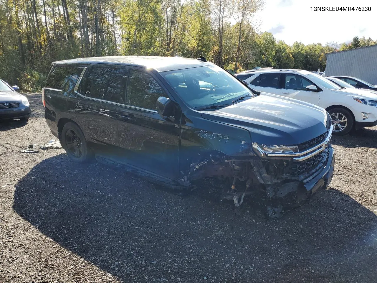 2021 Chevrolet Tahoe K1500 VIN: 1GNSKLED4MR476230 Lot: 75313974