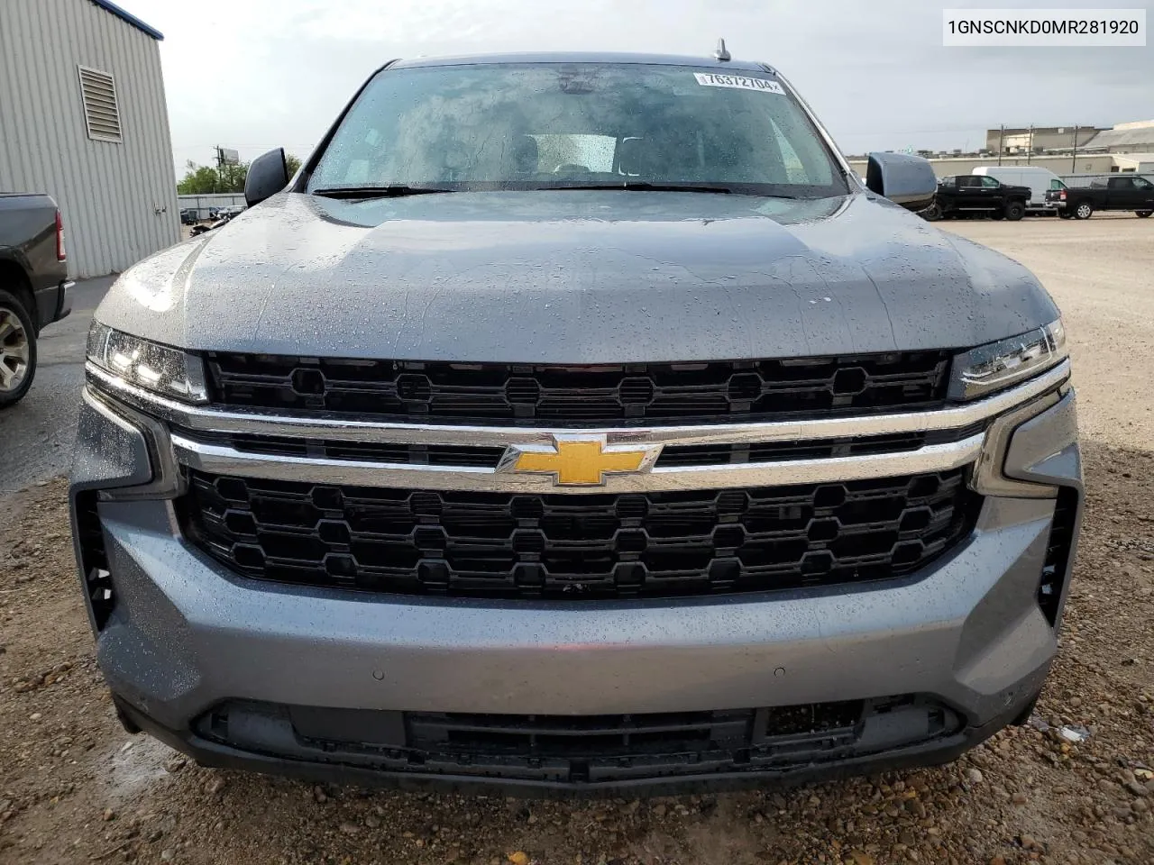 2021 Chevrolet Tahoe C1500 Lt VIN: 1GNSCNKD0MR281920 Lot: 76372704