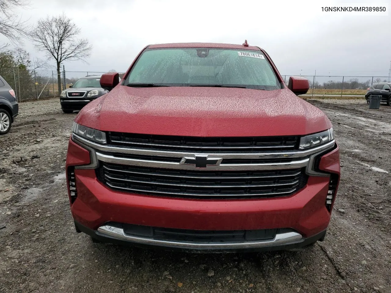 2021 Chevrolet Tahoe K1500 Lt VIN: 1GNSKNKD4MR389850 Lot: 78061814