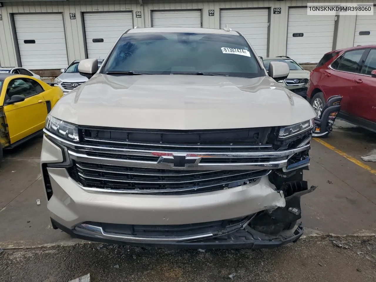 2021 Chevrolet Tahoe K1500 Lt VIN: 1GNSKNKD9MR398060 Lot: 81307474