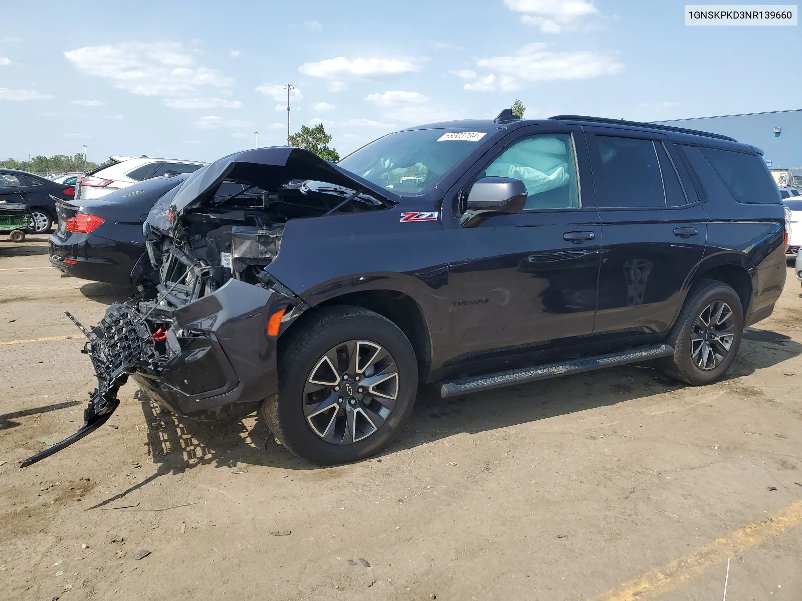 2022 Chevrolet Tahoe K1500 Z71 VIN: 1GNSKPKD3NR139660 Lot: 68505794