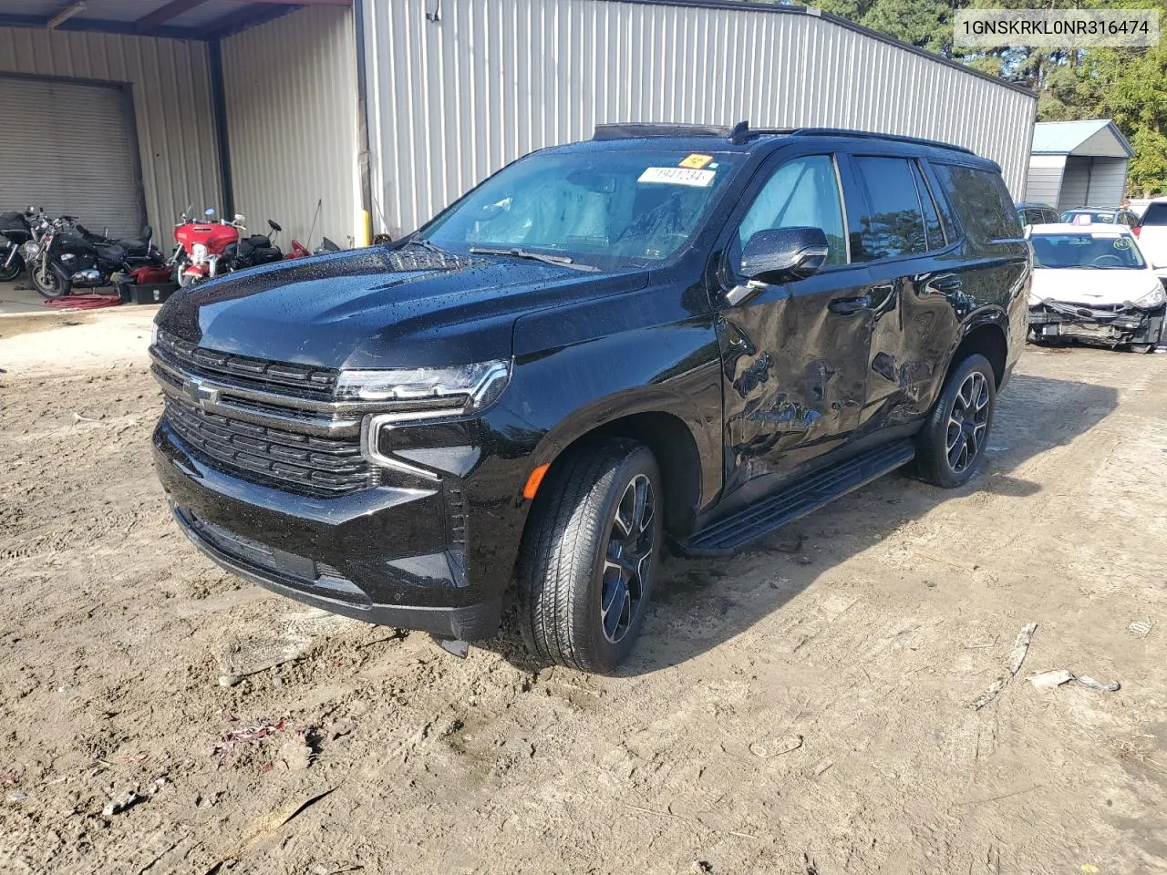 2022 Chevrolet Tahoe K1500 Rst VIN: 1GNSKRKL0NR316474 Lot: 71941234