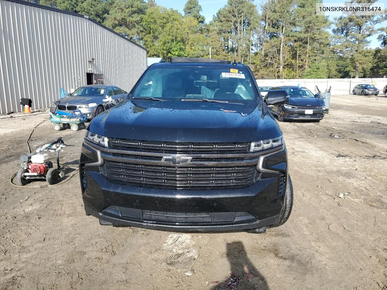 1GNSKRKL0NR316474 2022 Chevrolet Tahoe K1500 Rst