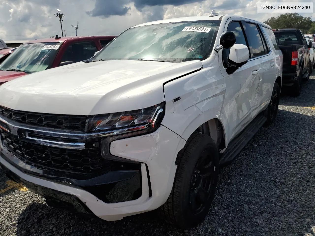 2022 Chevrolet Tahoe C1500 VIN: 1GNSCLED6NR324240 Lot: 74438094